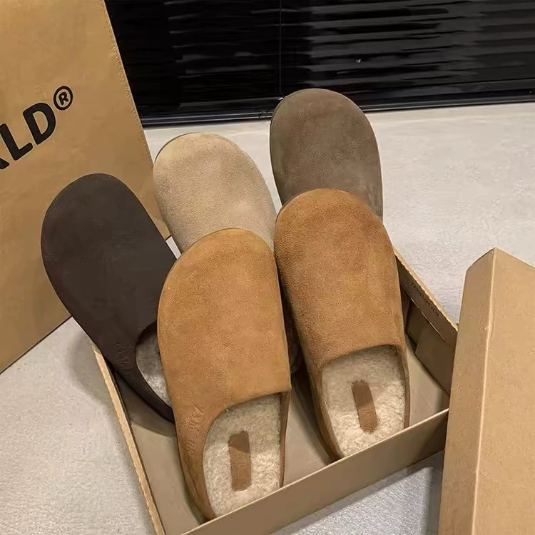 Коровья кожа версия! Высота туфли Birkenn Женская осень-зима новая ретро уродливая милая бархатная ватная обувь