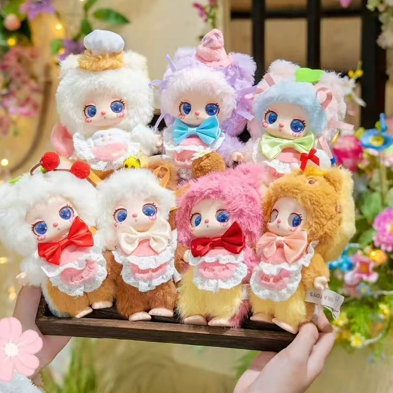 Милый десертный игрушечный плюшевый питомец, котёнок