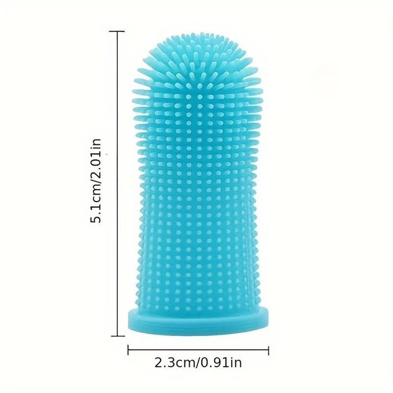 반려동물 실리콘 손가락 칫솔 고양이 강아지 구강 청결 치석 예방 치주 관