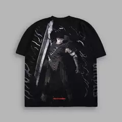 Darcsport Wolf Head x Berserk Manga Graphic Print Hip-Hop Crew Neck Short Sleeve Cotton T-Shirt
