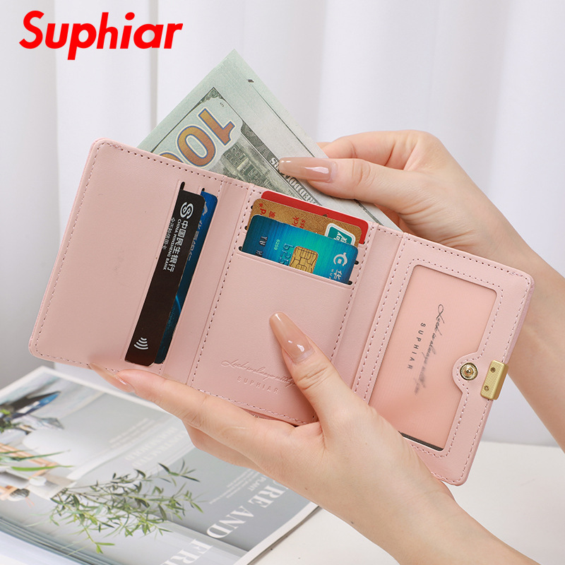 Bolso de mano de mujer nuevo estilo multi-tarjeta en nicho de viento monedero de mujer de color sólido mayorista monedero de mujer sensación alta