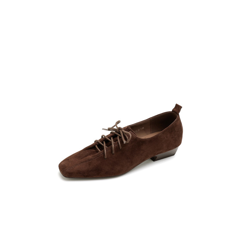 CHIKO Dawna Square Toe Block Heels Oxfords Shoes