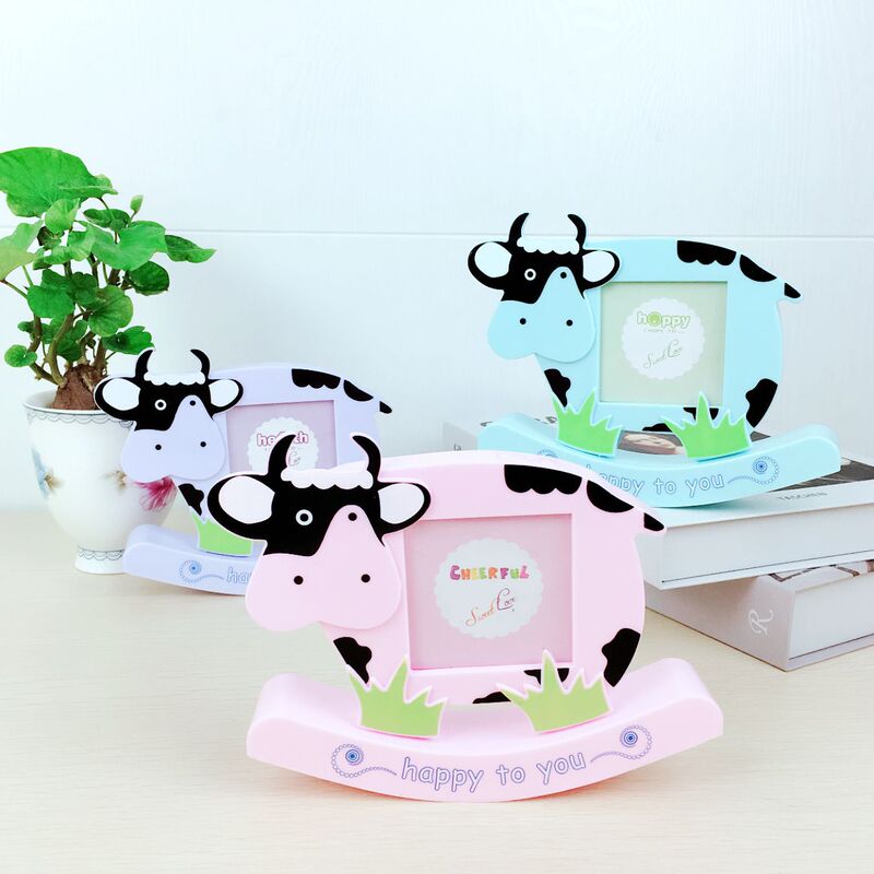 Little Milk Cow Photo Frame Seesaw Cow Photo Frame Plastic Photo Frame Cartoon Frame 7562B Little Milk Cow Photo Frame Seesaw Cow Photo Frame Plastic Photo Frame Cartoon Frame 7562B