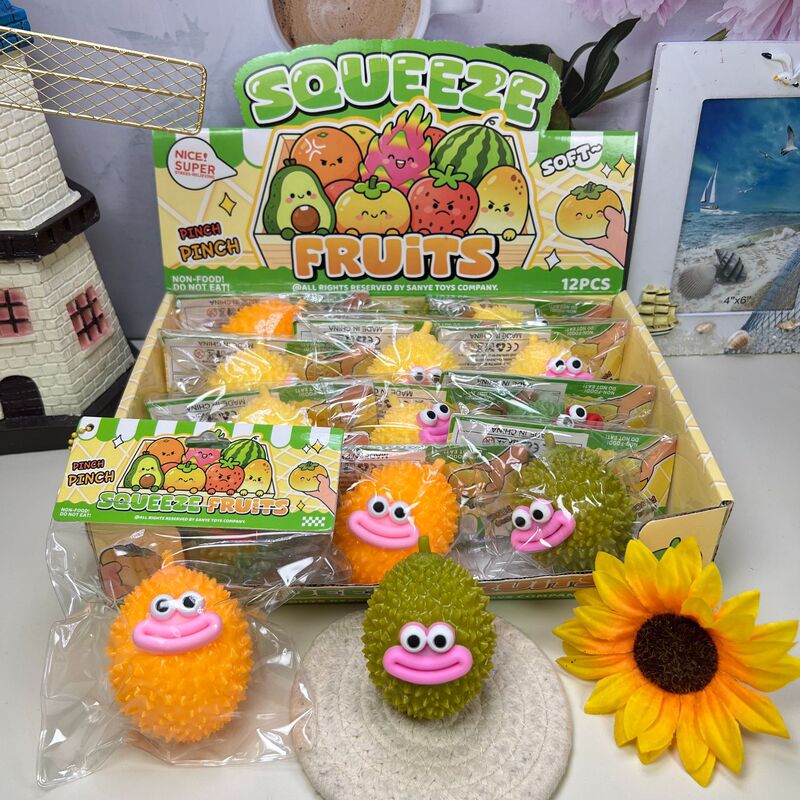 Creative mature durian stress-relief toy, unbreakable squeeze toy for stress reduction, funny venting ball toy wholesale Creative mature durian stress-relief toy, unbreakable squeeze toy for stress reduction, funny venting ball toy wholesale