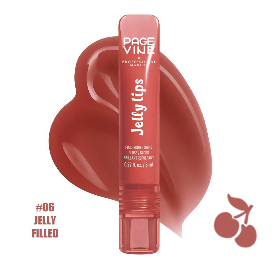 Cross-border PAGE VINE Lip Oil Fruit Lip Oil Hydrating Nutrient Lipstick Lock Water Brilliant Lip Esmalte