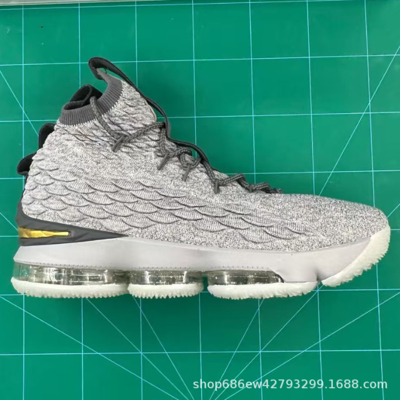 Foreign Trade Cross-Border James 15Th Generation Basketball Shoes Lebron Practical Non-Slip Wear-Resistant Retro Air-Cushioned Versatile Sports Shoes Foreign Trade Cross-Border James 15Th Generation Basketball Shoes Lebron Practical Non-Slip Wear-Resistant Retro Air-Cushioned Versatile Sports Shoes