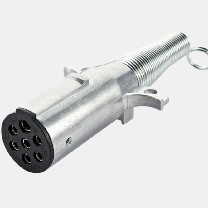 TM6018 7-жильный алюминиевый разъем 24 В/N, разъем для прицепа, ПВХ, европейский автофургон