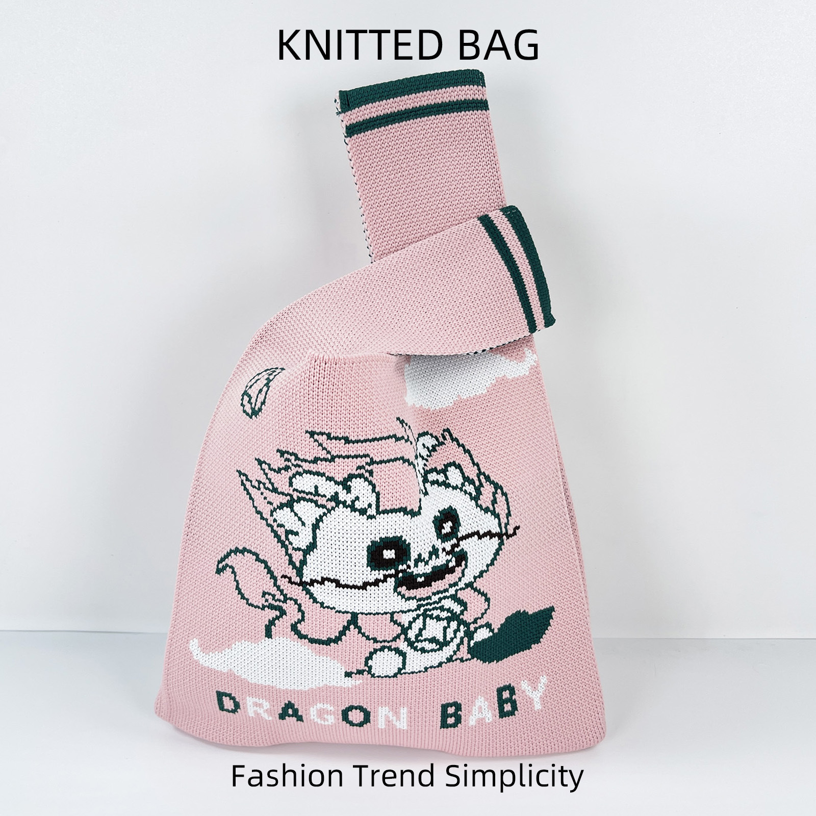 Bagos de regalo de punto de Año Nuevo del Dragón bolsas de muñeca mini bolsas de teléfono móvil versátiles bolsas de regalo de caramelo de gran capacidad bolsas tote image 9