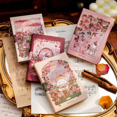 Cute A7 Mini Notebook Rose Pocket Notebook Small Notebook Writing Book Sticky Note Book Children's Day Gift Gift