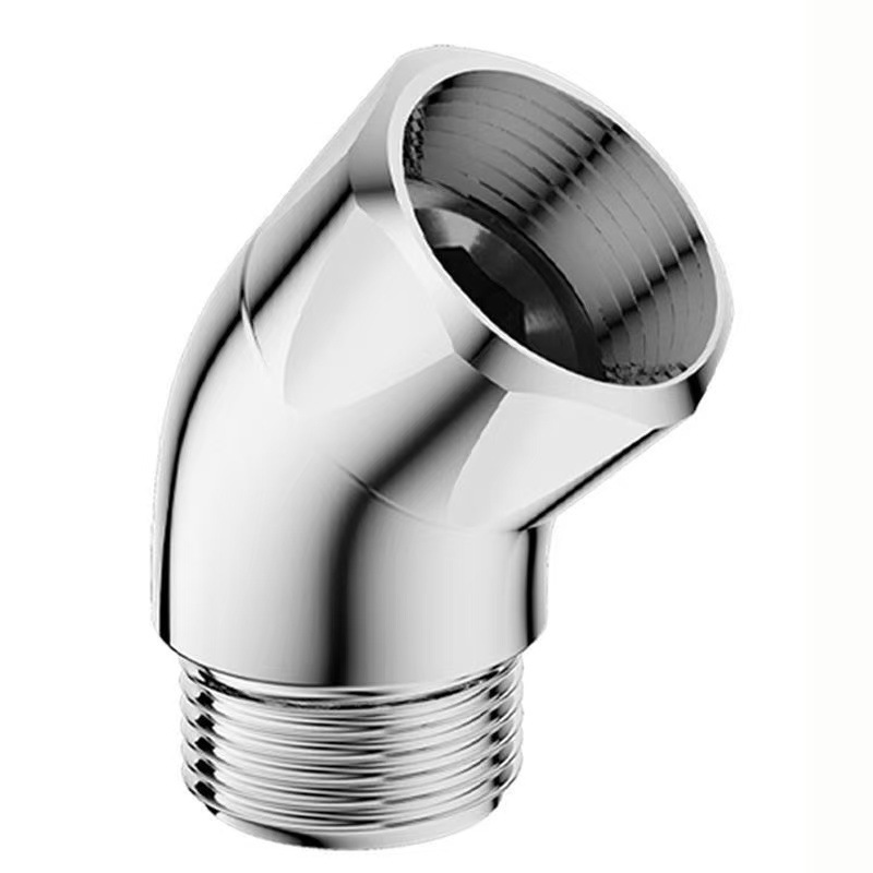 135 grados 4 minutos ángulo de rotación de codo de cobre de rotación flexible de rotación para cambiar el ángulo de rociador de mano