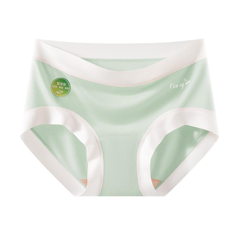 Modal Health Care Polifenoles del té 9A Antibacteriano y alarga la entrepierna, suave y agradable para la piel, alta elasticidad, ropa interior de cintura media para niñas