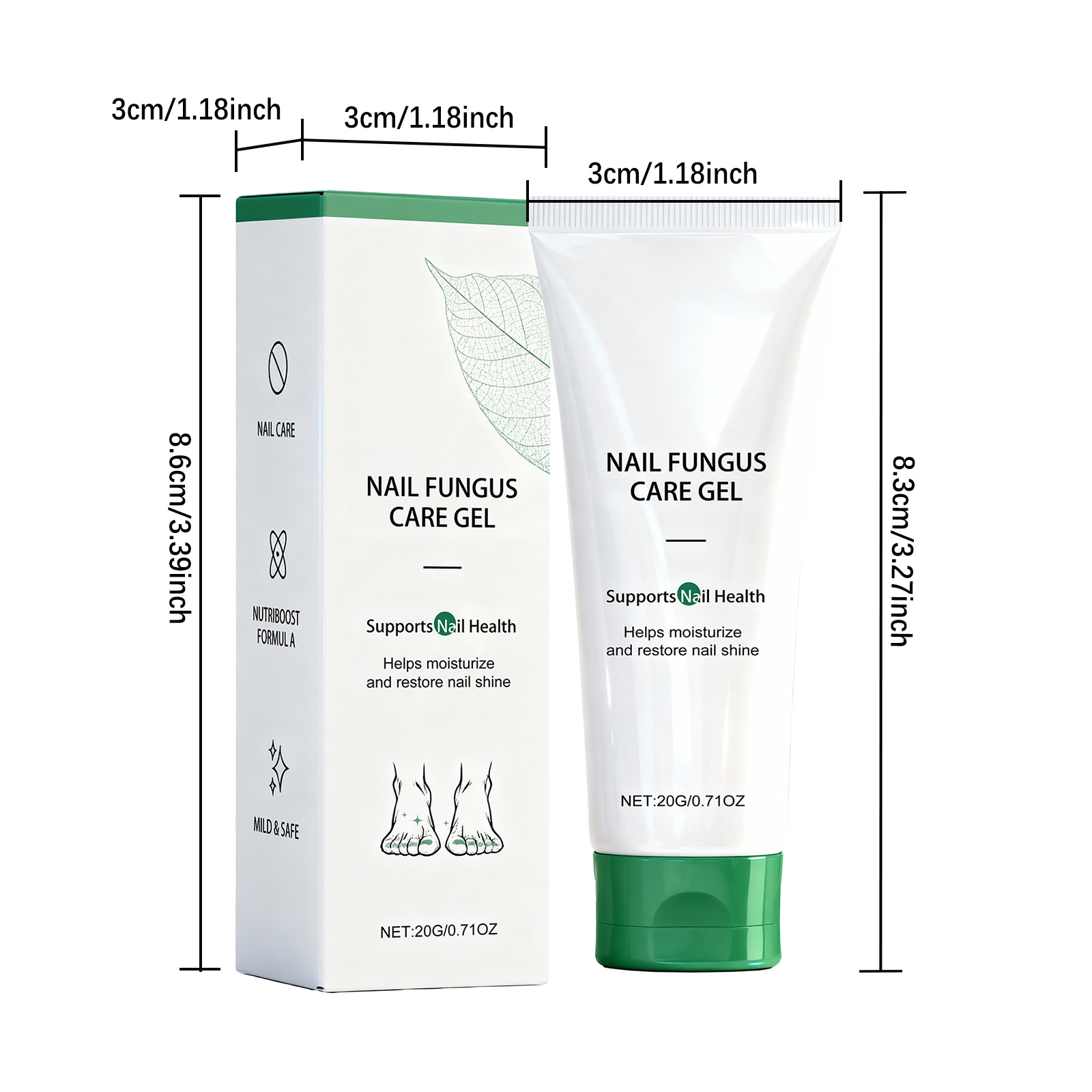 指甲护理凝胶 温和滋养呵护指甲光泽滋润日常清洁养护甲面凝胶