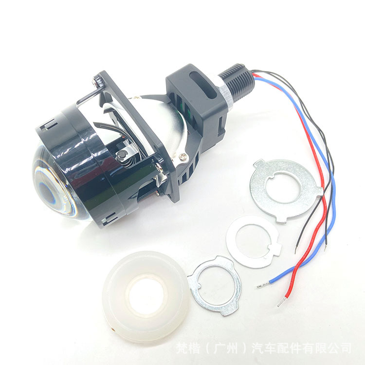 Nuevo faro LED de 2,5 pulgadas doble copa de luz doble lente sin pérdida H4H7 luz alta y corta integrada 56W