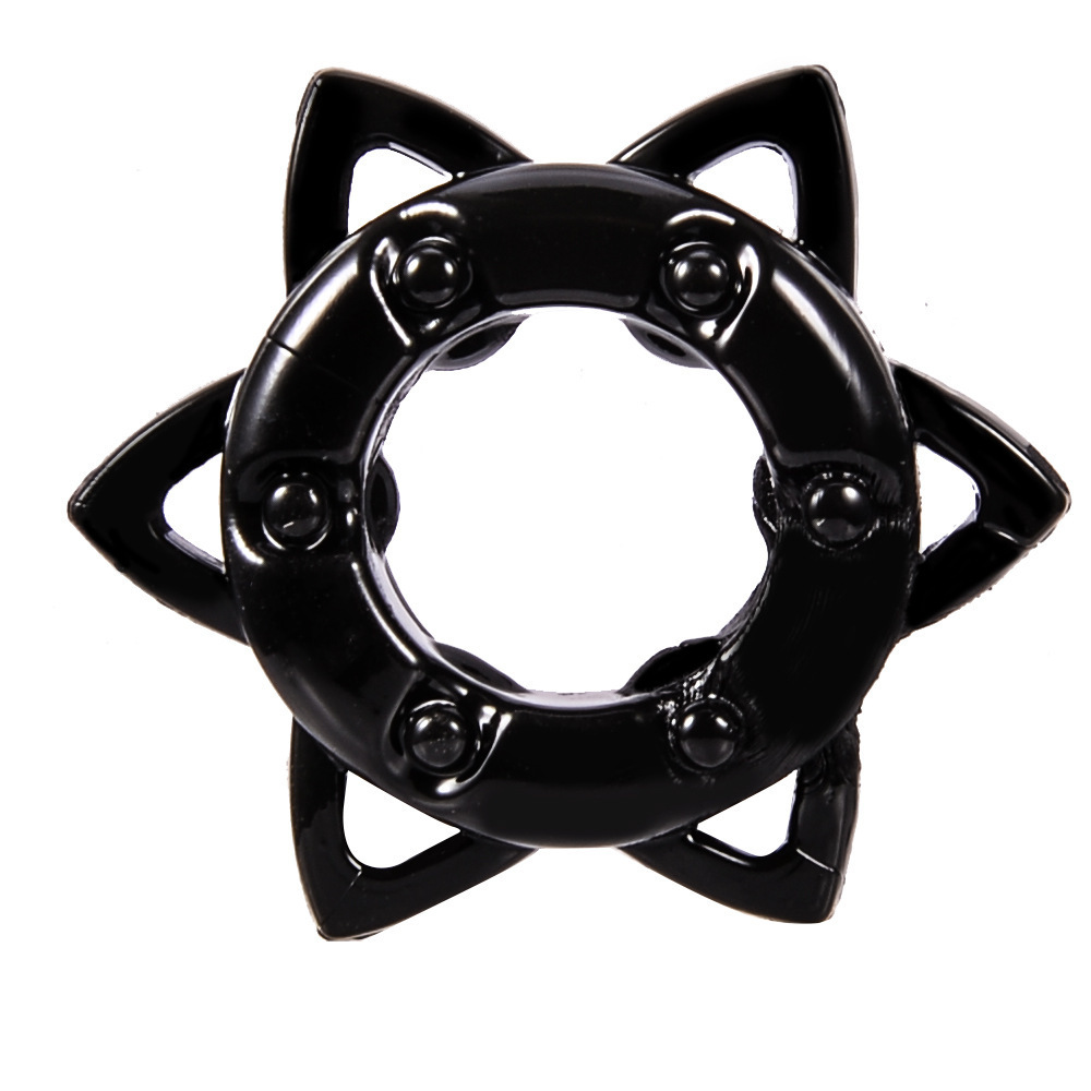 Caterpillar Crystal Delay Ring TPE Locking Sun Ring Adult Toy — detail image 8