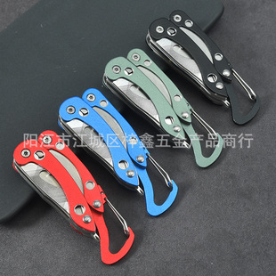 Spot wholesale multifunctional pliers outdoor mountaineering buckle stainless steel pliers new creative pointed nose pliers folding pliers
