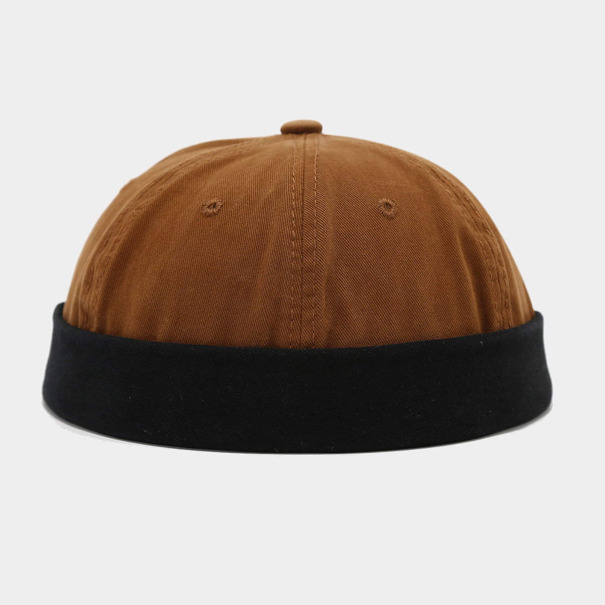 Nuevo estilo americano de algodón empalmado sombrero hombre hip-hop yapai sombrero hombre sin cornisa sombrero de piel de melón mujer al aire libre image 10