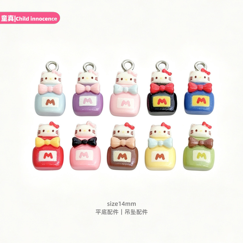 K421 Miniature Cat Bottle Ornament Decoration DIY Resin Sticker Pendant K421 Miniature Cat Bottle Ornament Decoration DIY Resin Sticker Pendant