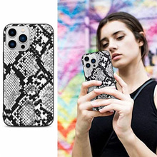 适用iphone15手机壳11Pro蛇纹保护壳苹果13PRO斑马纹皮纹手机套