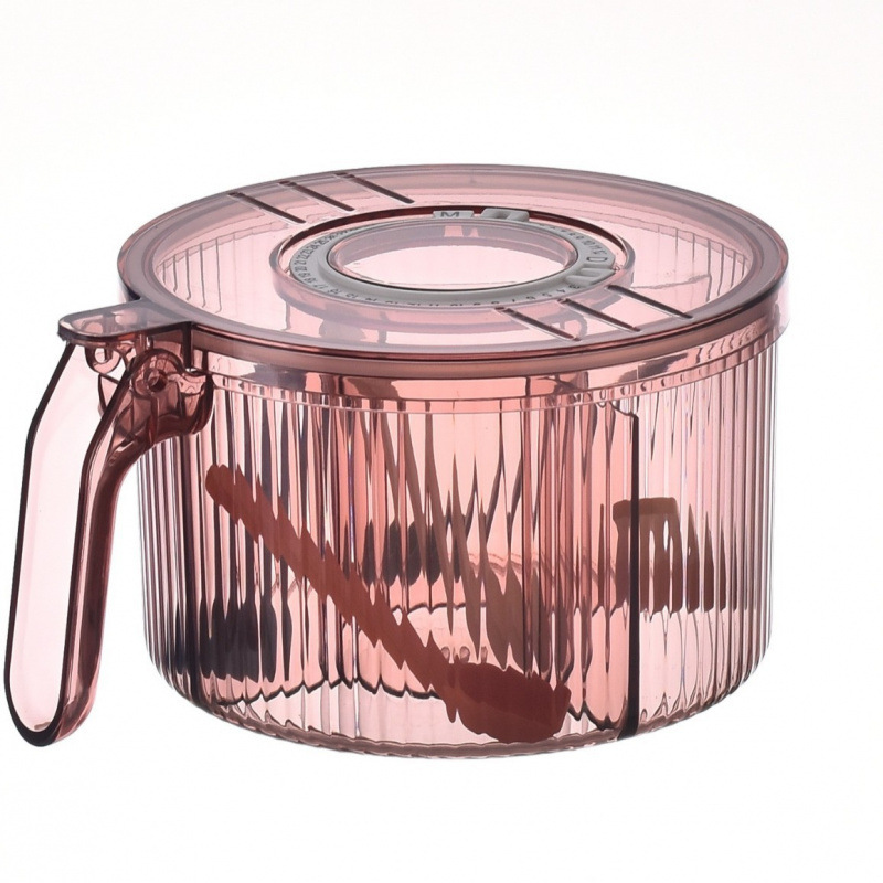 Caja de condimento de lujo ligero, conjunto de combinación de tanque de condimento de cocina para el hogar, caja de almacenamiento de condimentos de pimienta MSG de sal de rejilla múltiple todo en uno