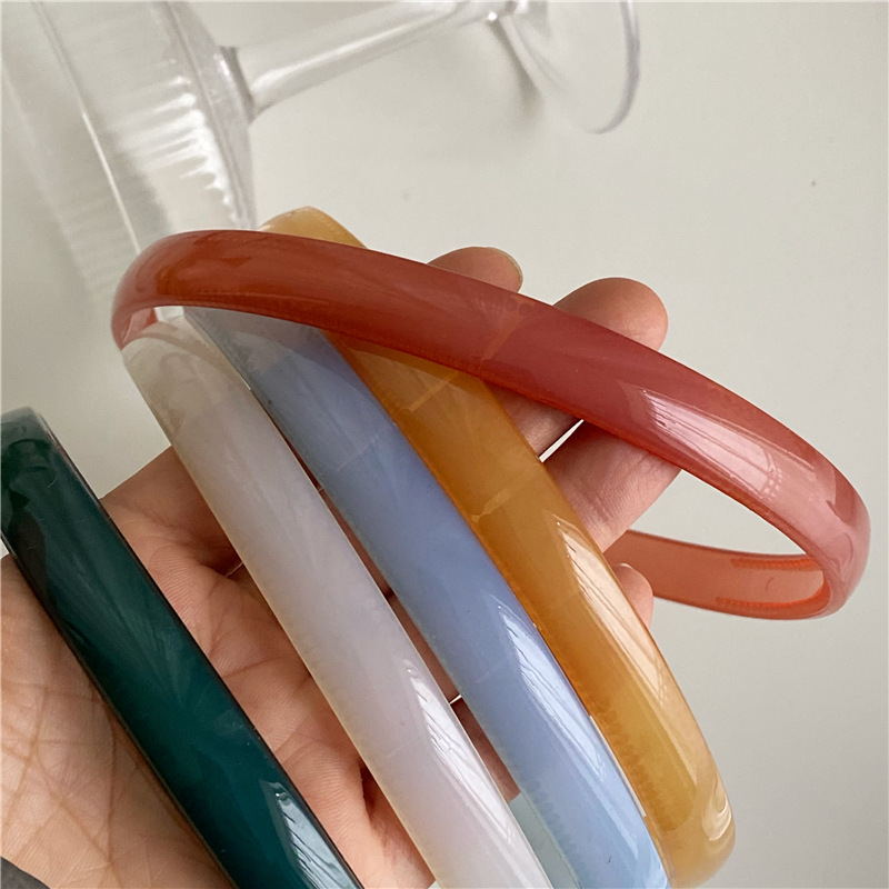 30g Weight Hair Band Hair Accessories Type Birthday Occasion Arylic Material Solid Color Pattern Women'S Gender Simple Style Style Simple Style Solid Color Arylic Hair Band 7