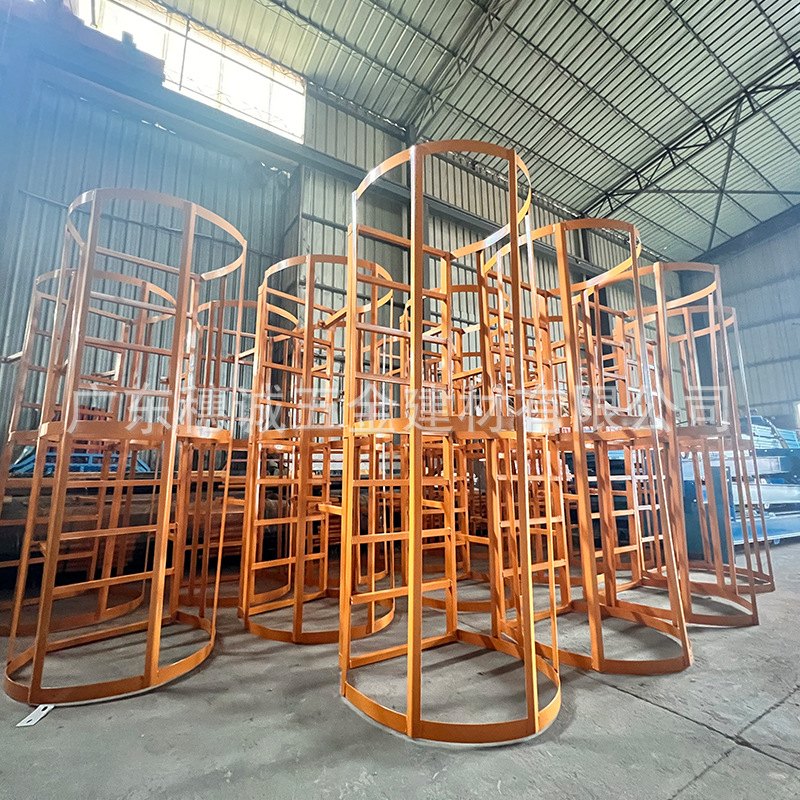 热镀锌护笼爬梯不锈钢爬梯国标图集污水处理厂集水坑钢直梯热销