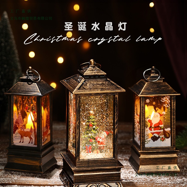 christmas decoration luminous ornaments snow elderly music pendant desktop christmas tree home scene decoration table