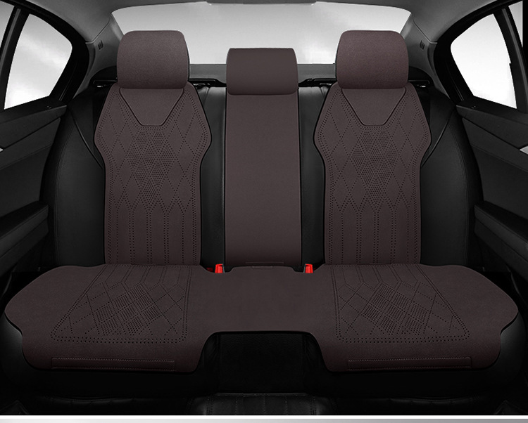 2025 Car Seat Cushion, Suitable for All Seasons, Suede Leather Seat Cushion, High-End Saddle Cushion, Suede Seat Cover, Winter Slim Waist Design