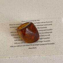 戒指女树脂轻奢几何纹理指环女义乌国际商贸城市场饰品批发直销