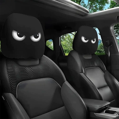 images; suitable for TEMU and Amazon, a – Universal seat cover - car-headrest-cover-double-sided-printing-2-pack