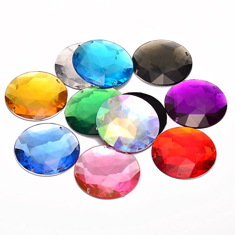 Explosion Taiwan Acrylic Drills wholesale Round AB Caitri Diamond Double -Pole Hand Slit Plastic Flash Diamond