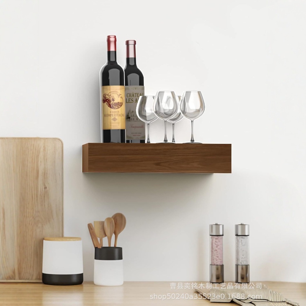 나무 벽 저장 랙 서랍 욕실 화장실 저장 랙 가정용 와인 유리 레드 와인 랙 솔리드 우드 침대 사이드 랙