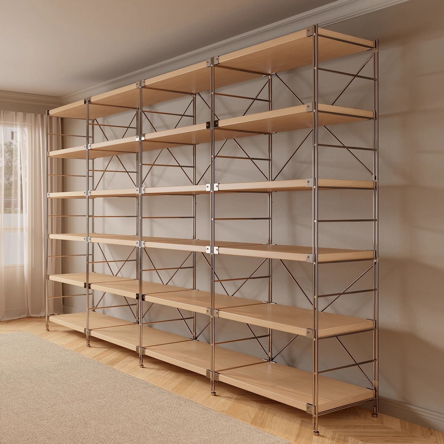 Gabinete de exhibición combinado de estante de estilo japonés de suelo de almacenamiento óptico multicapa de almacenamiento integrado contra la pared exhibición de medallas de honor