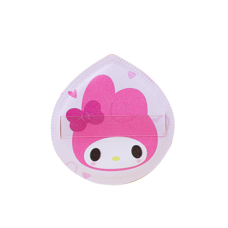 Personalizado en fábrica, gran borla de algodón de azúcar de 100 puntos, Q elástico, húmedo y seco, cojín de aire de esponja de maquillaje sin látex grueso