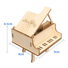 Hand-cranked Piano Music Box Eight-tone Music Box Technology Miniature Craft Toy Elementary School Science Experiment Toy