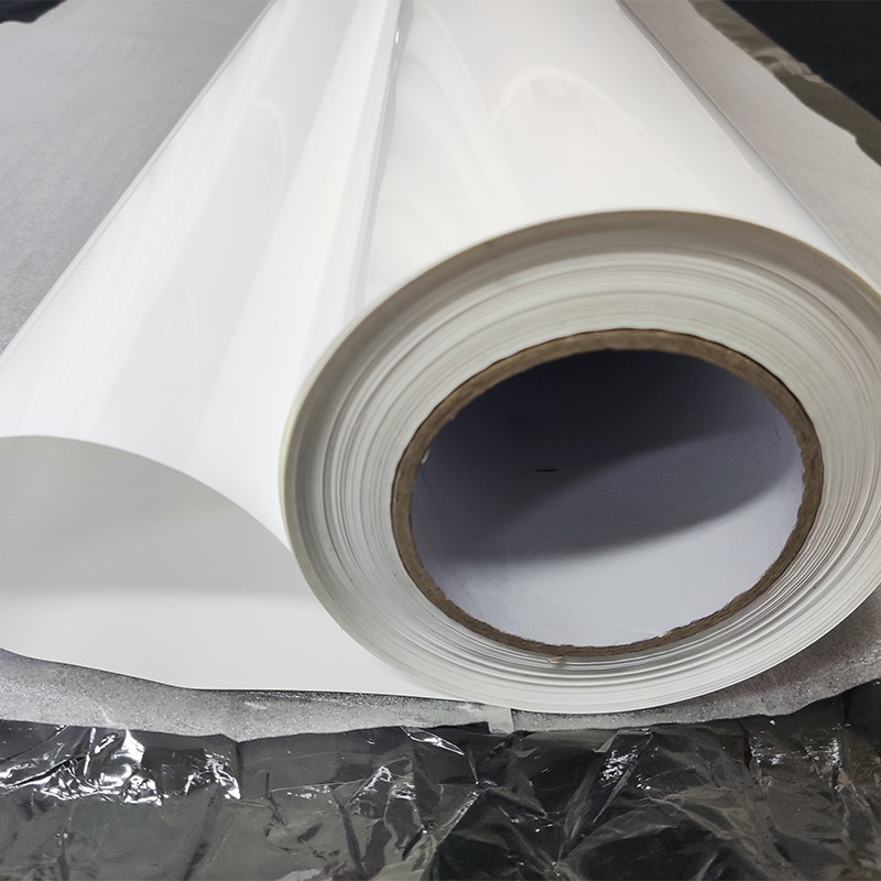 Blanco UV en lugar de tinta blanca adhesivo de doble cara acrílico transparente de doble cara base de PP adhesivo de doble cara material en espiral de alto adhesivo
