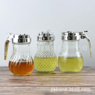 Handle diamond Diamond Glass seasoning bottle handle seasoning oil bottle portable barbecue pepper and salt multi-purpose glass bottle
