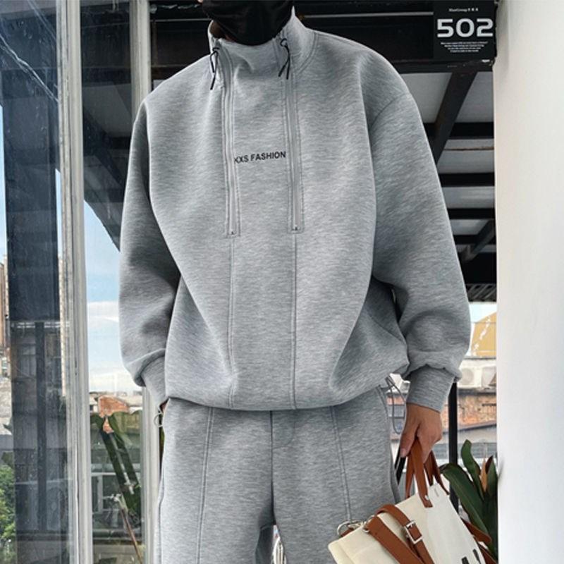 Autumn men's sports winter sweatshirt with zipper