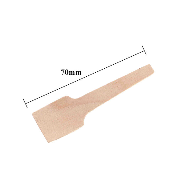 Cuchara de madera desechable Cuchara de café Helado 110mm Cuchara de madera desechable degradable de protección del medio ambiente Cuchara de palito de helado