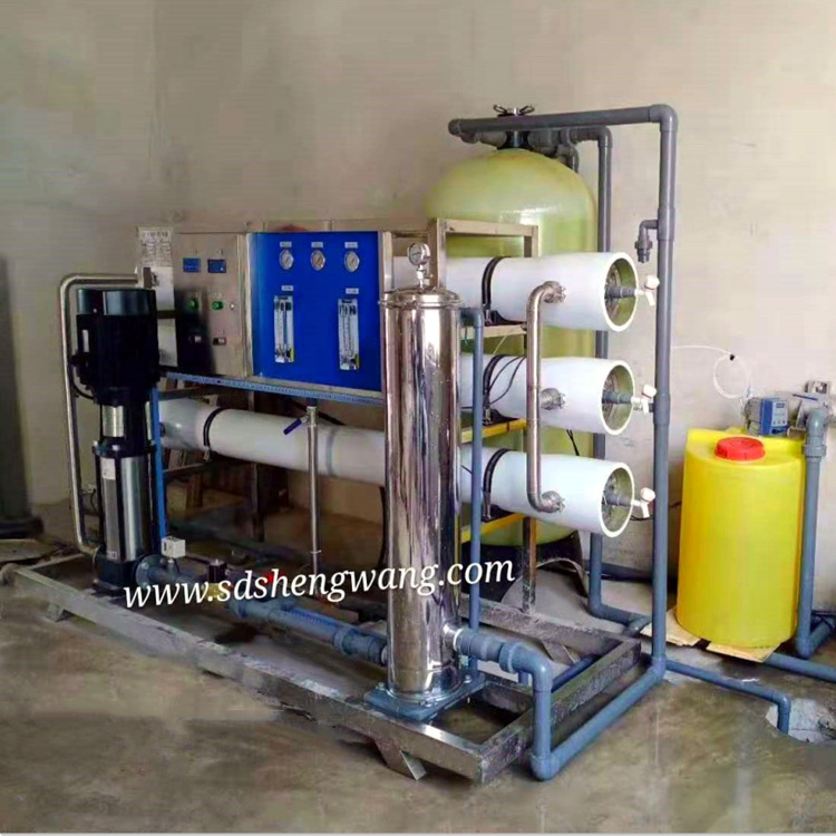 反渗透一体化纯净水设备 单级桶装饮用水软化过滤 胜王水处理