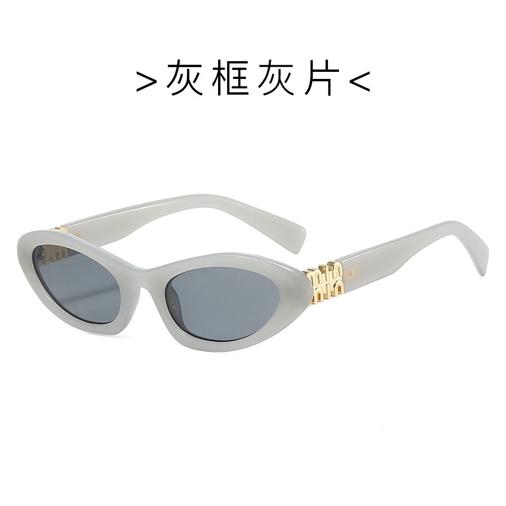 Nuevas gafas de sol europeas y americanas con letras m retro Ken Dou con el mismo estilo Gafas de sol con ojos de gato