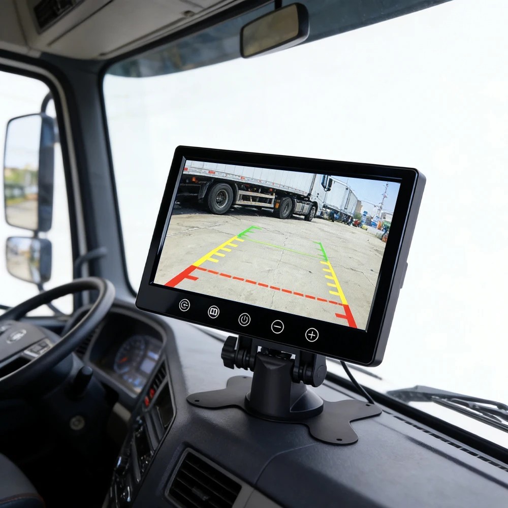 9inch LCD touch screen monitoring monitor, with 2-way AV input, suitable for video monitoring and vehicle display