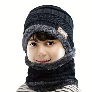 F 16841 Fleece-Lined Hat and Scarf Set ��ͯ��ůñ���� ��