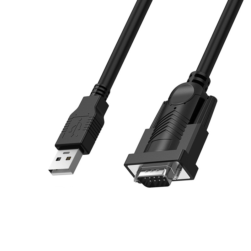USB转RS232通用串口线 USB转DB9针COM调试线 PLC刻字机通迅数据线