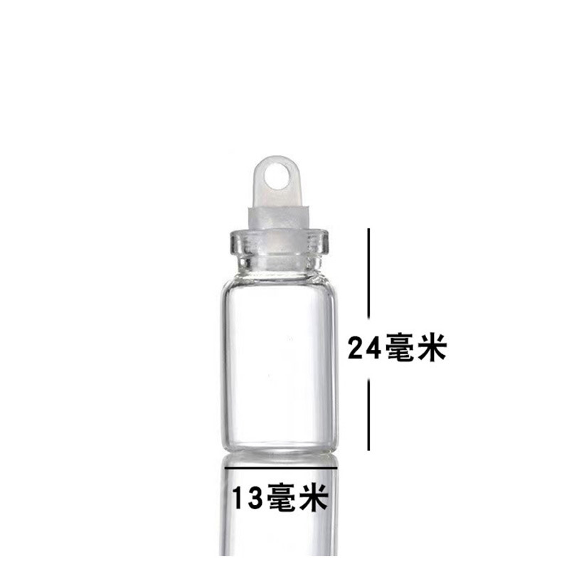 Transfronterizo exclusivo mini botella especial en forma de corcho deseando botella de vidrio transparente colgante pequeña botella de forma DIY