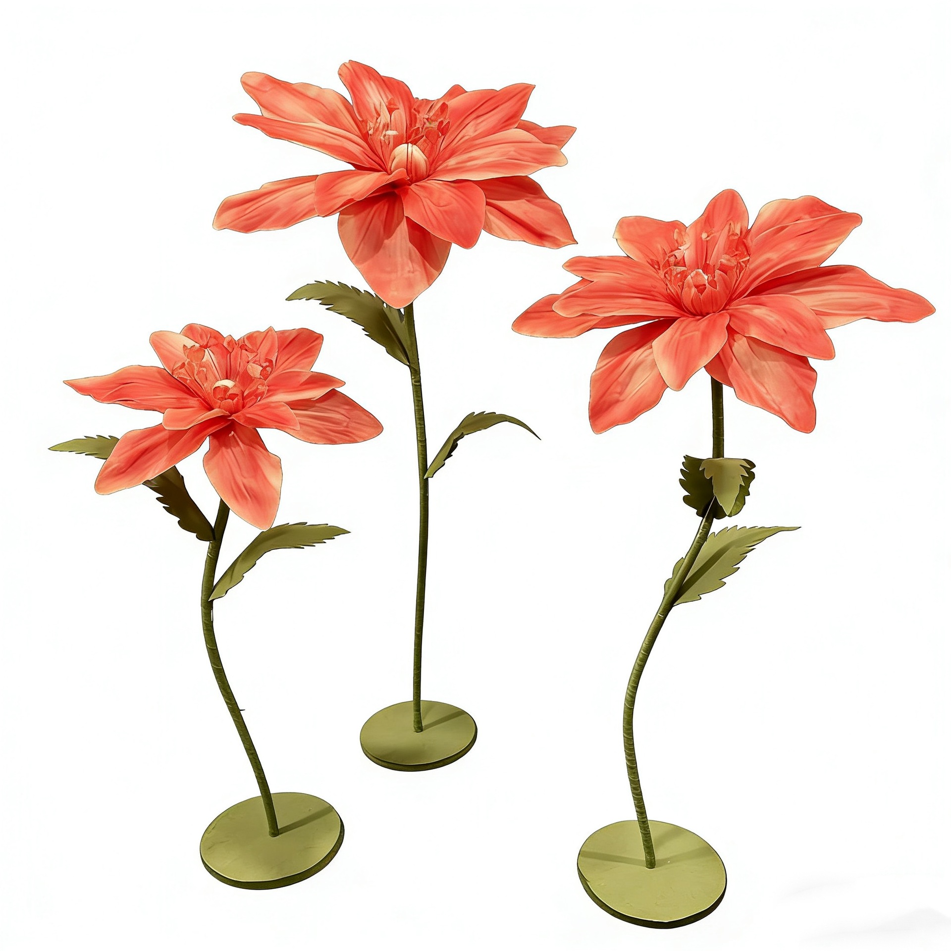 Accesorios de belleza flores falsas flores de simulación flores de color a gran escala flores acabadas de bodas escenario guía de ventana flores