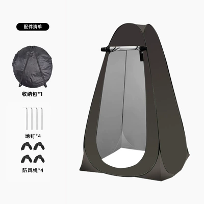 Avtomobil dam çadırları bathing tent for outdoor and - 2-black-windows-single-person-1212-19m