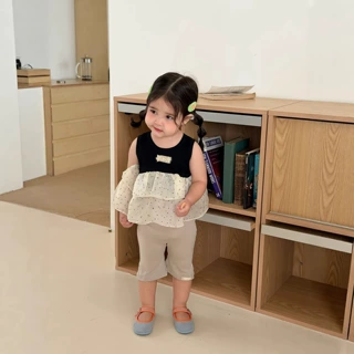 女童背心娃娃衫短裤套装韩版童装小宝宝衣服夏款儿童夏季服装薄款