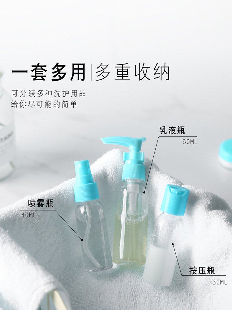Agua sub-botella maquillaje hidratante tóner portátil viaje sub-botella ultrafino spray fino niebla botella traje al por mayor