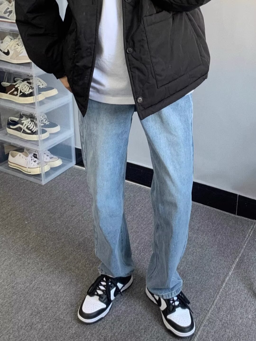 Pantalones vaqueros elásticos de la moda de los hombres de primavera y verano