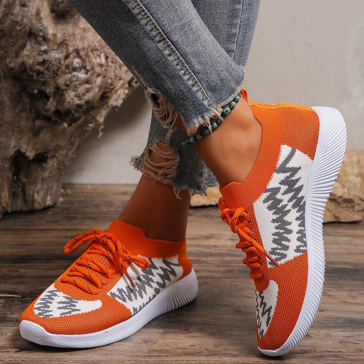 Women's Slip On Fashion Print Canvas Sneakers Low Top Casual Non Slip Lightweight Women Comfy Walking Flat Shoes_voghion.com